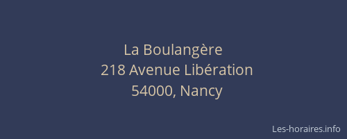 La Boulangère