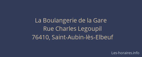 La Boulangerie de la Gare