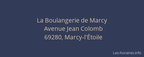 La Boulangerie de Marcy