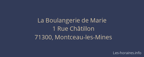La Boulangerie de Marie