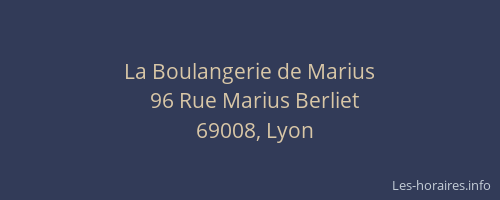 La Boulangerie de Marius