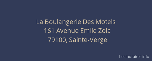 La Boulangerie Des Motels
