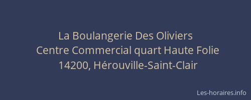 La Boulangerie Des Oliviers