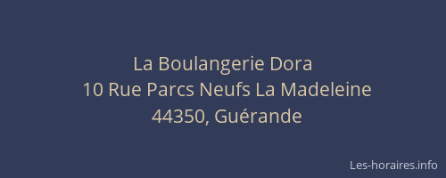 La Boulangerie Dora