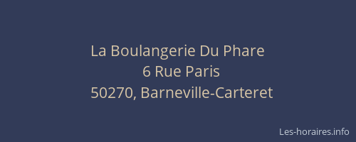 La Boulangerie Du Phare