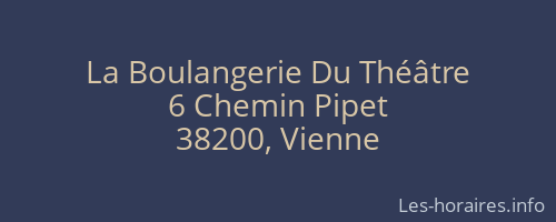La Boulangerie Du Théâtre