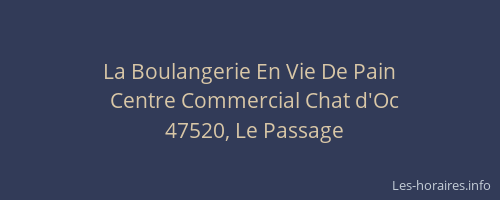 La Boulangerie En Vie De Pain