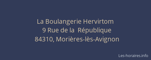 La Boulangerie Hervirtom