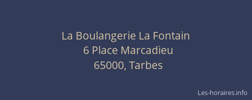 La Boulangerie La Fontain