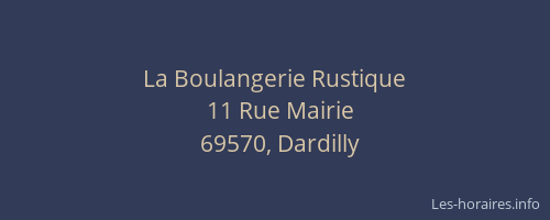 La Boulangerie Rustique