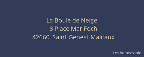 La Boule de Neige