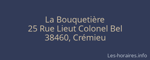 La Bouquetière