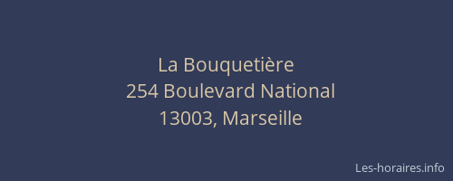 La Bouquetière