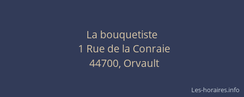 La bouquetiste