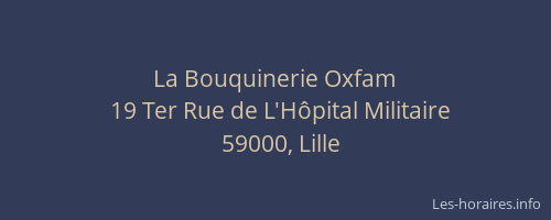 La Bouquinerie Oxfam
