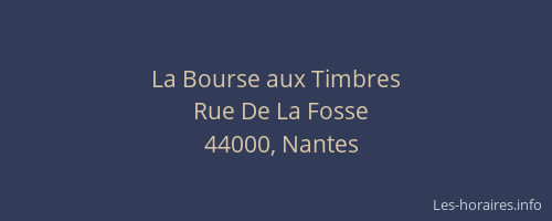 La Bourse aux Timbres