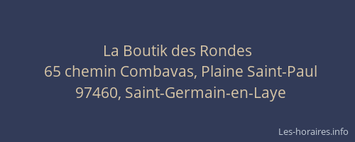 La Boutik des Rondes