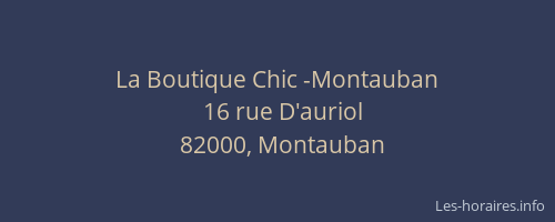 La Boutique Chic -Montauban