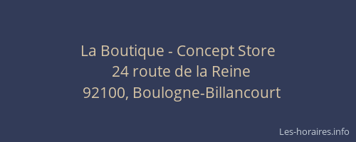 La Boutique - Concept Store