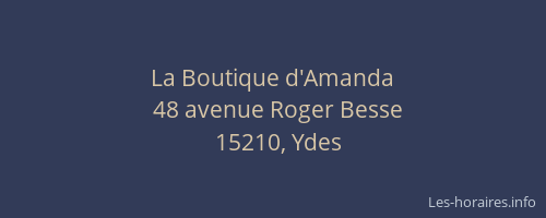 La Boutique d'Amanda