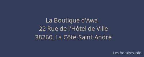 La Boutique d'Awa