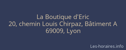 La Boutique d'Eric
