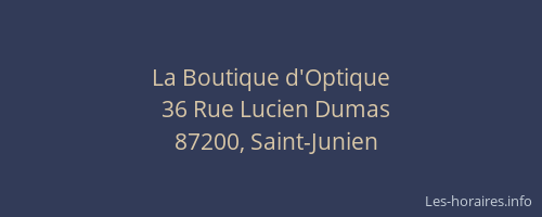 La Boutique d'Optique