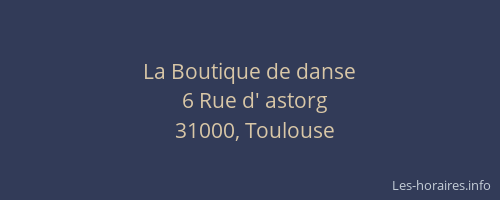 La Boutique de danse