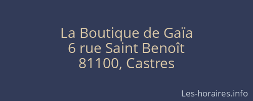La Boutique de Gaïa