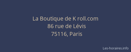 La Boutique de K roll.com