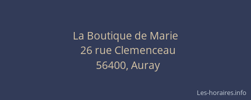 La Boutique de Marie
