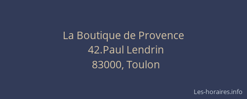 La Boutique de Provence