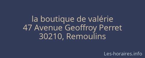 la boutique de valérie