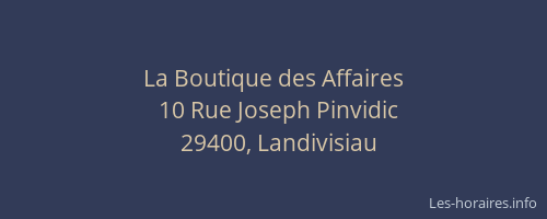 La Boutique des Affaires