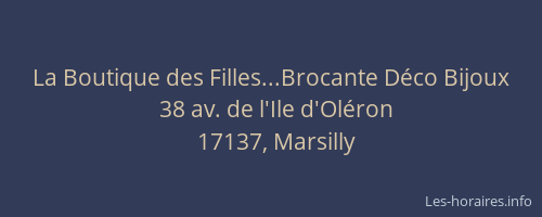 La Boutique des Filles...Brocante D&eacute;co Bijoux