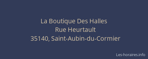 La Boutique Des Halles