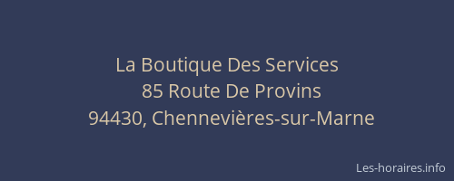 La Boutique Des Services