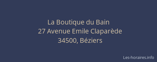 La Boutique du Bain