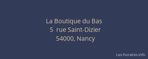 La Boutique du Bas