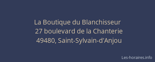 La Boutique du Blanchisseur
