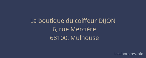 La boutique du coiffeur DIJON