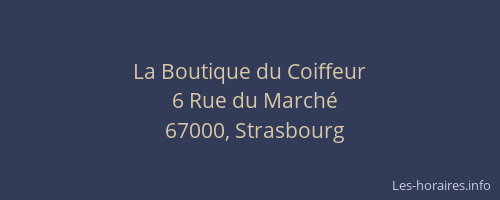 La Boutique du Coiffeur