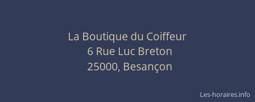 La Boutique du Coiffeur