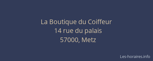 La Boutique du Coiffeur