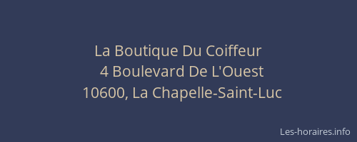 La Boutique Du Coiffeur