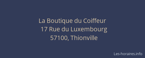 La Boutique du Coiffeur