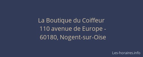 La Boutique du Coiffeur