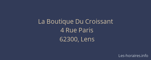 La Boutique Du Croissant