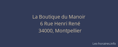 La Boutique du Manoir