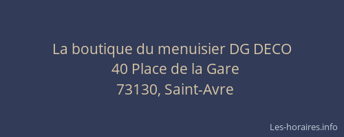 La boutique du menuisier DG DECO